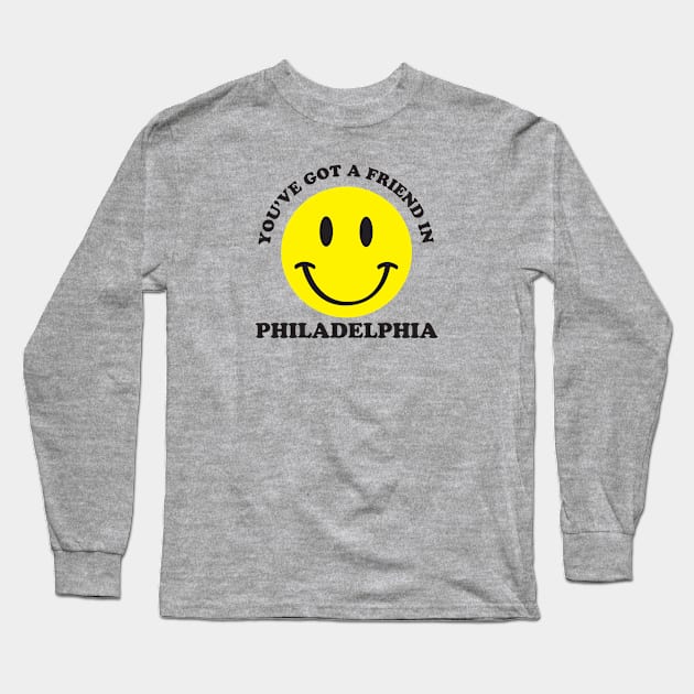 Friend in Philadelphia Long Sleeve T-Shirt by CKline